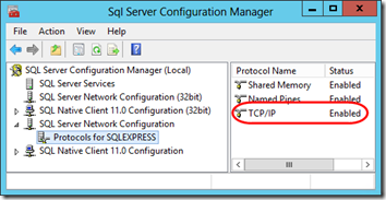 SQL Express Network Protocols