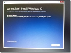 Windows 10 upgrade error 2