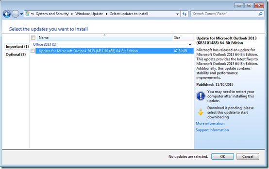 MS Update Regulation 1
