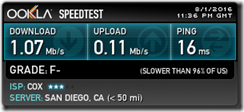 Cox speedtest 3