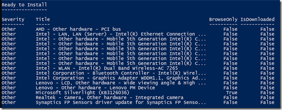 Win10 Optional Updates 1