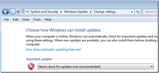 Windows 7 Updates