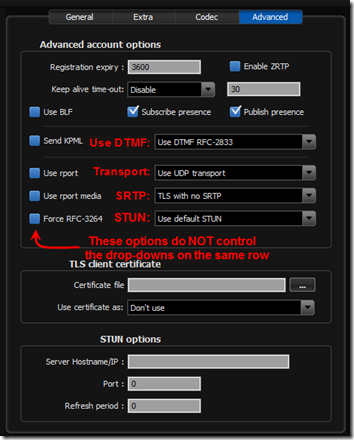 Zoiper User Interface 1