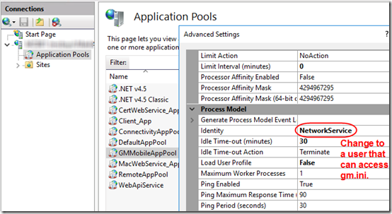 GoldMine web setup 2