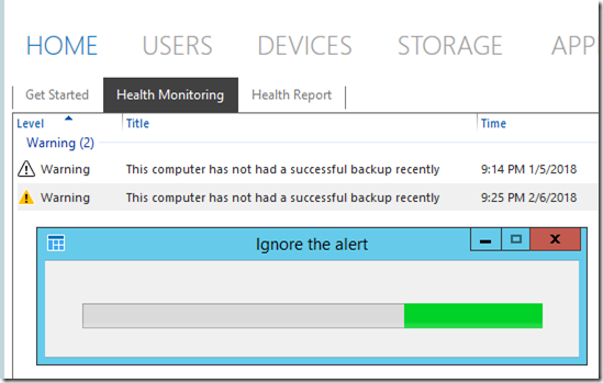 Essentails Dashboard Alert 1