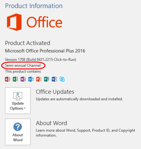 Change Microsoft Office to Semi-Annual Channel | MCB Systems