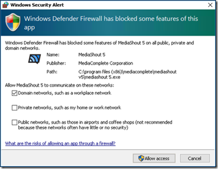 MediaShout firewall 02