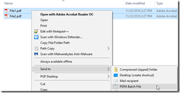Batch Convert PDFA 8