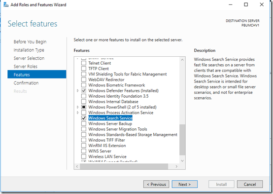 Server 2016 Search 2