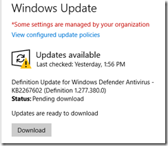Windows Update transient error 1