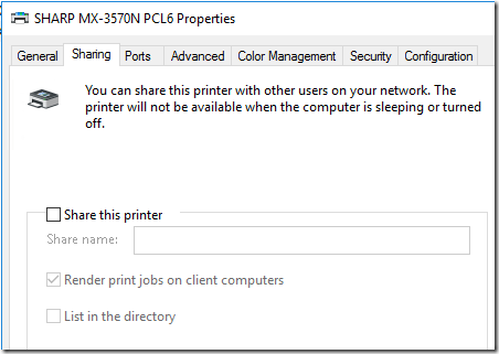 Shared Printer 1