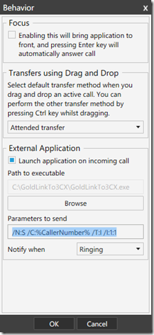 3CX Phone to GoldLink Direct 4