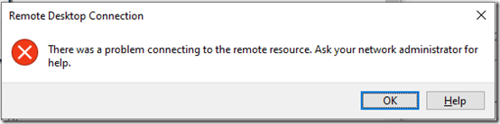 RDP Connection Issue 11