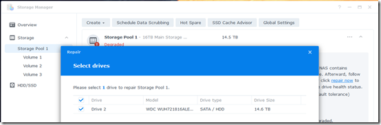 Synology Degraded 11