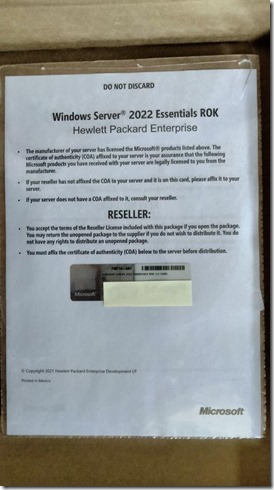 Server 2022 Essentials ROK 2