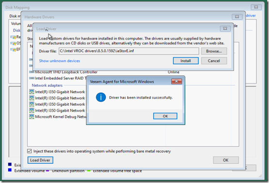 Veeam with VROC 04