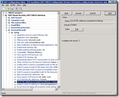 NOD32 Config Editor HTTP exclusion