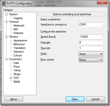 putty config