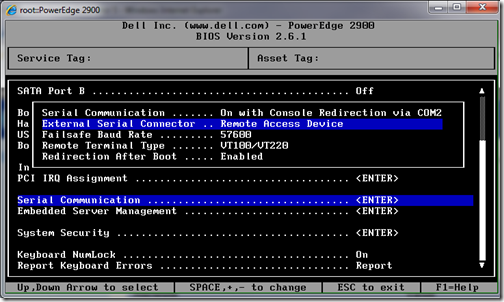 serial port setup